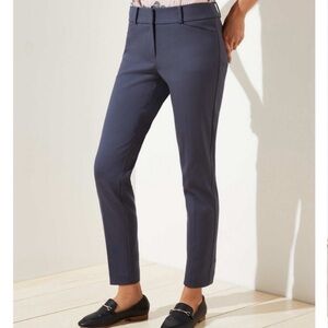 LOFT Marisa Skinny Slim Ankle Pencil Dress Pants Gray Size 8